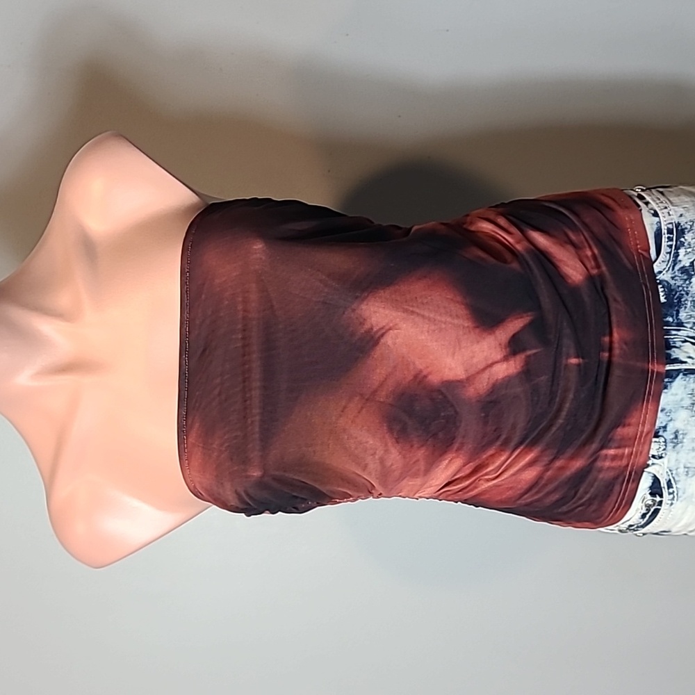 Showpo Tianna Mesh Top Y2K Fashion Size 6